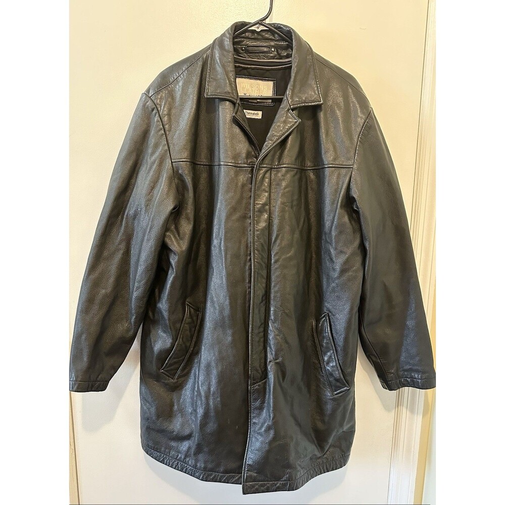 1990’s Wilson Leather M. Julian Men’s Thinsulate Jacket Size Large Black